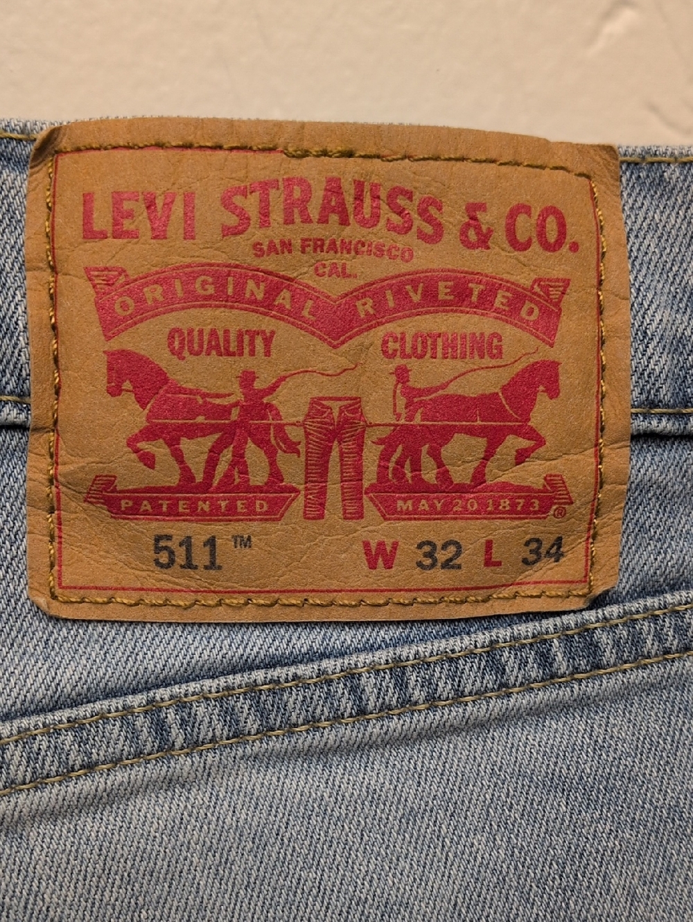 Levi's 511 Slim Men’s Jeans - Light Blue Denim